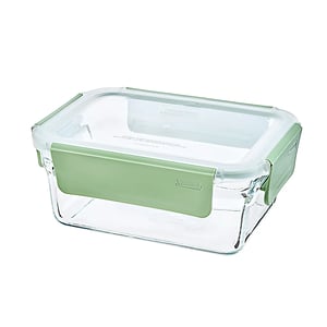 GLASSLOCK PURE AIRTIGHT TEMPERED FOOD CONTAINER - RECTANGLE - 1780 ML, Leak Proof, BPA Free, Microwave & Freezer Safe & Airtight