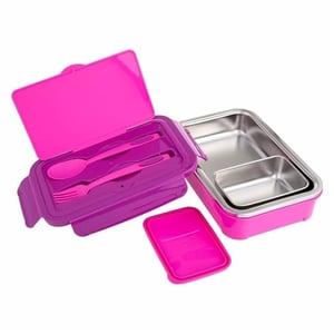 Dubblin Buffet Lunch Box, Stylish & Compact with separate Spoon & Fork Compartment, Well suited for school use image 12