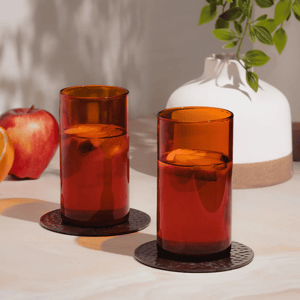 Borosil Amber Vision Glass, 290 ml each, Set of 6 pcs, Lightweight Glassware for Home & Office Use image 9