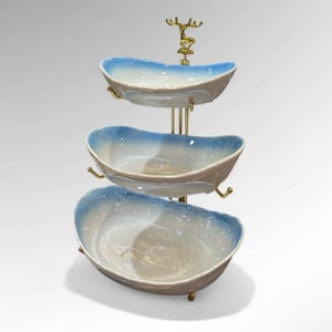 Addox Ceramic 3-tier Platter