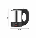 Skyline Electric Kettle 0.5L, 600W | Compact Travel-Friendly Design for Tea, Coffee & Instant Noodles | 1 Year Warranty image 4