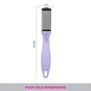 Vega Portable Pedicure File | Removes Dead Hard Skin, Corns & Calluses, Dual Coarse & Smooth Filing Surfaces image 2