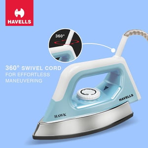 Havells Hawk Dry Iron 1100 Watts, Heavy-weight iron, 2 years warranty image 8