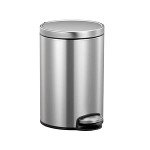 Obsessions Artistic Dustbin, Soft Close Lid, Fingerprint-Proof Finish, Sleek & Hygienic Design for Modern Homes & Offices - Steel, 12 Litres