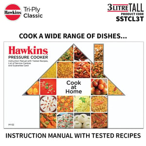 Hawkins Triply 3 Litre Classic Pressure Cooker, Triply Stainless Steel Induction Inner Lid & Tall Design Cooker, Silver (SSTCL3T) image 10