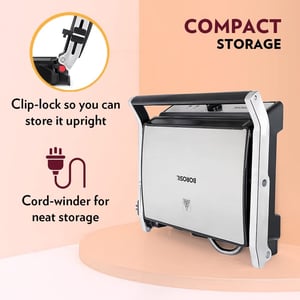 Borosil Super Jumbo 180 Grill Sandwich Maker with BBQ, 2000 Watts, 2 Years Warranty image 8