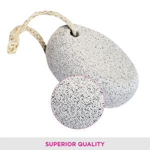 Vega Oval Pumice Stone, White | Removes Callus & Dry Skin, Smoothens Feet, Hands, Elbows & Knees image 3