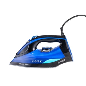 Russell Hobbs TURBOSTEAM2600 2600 watts Steam Iron | Powerful 140g Steam Boost Output | 400ml Water Tank | Anti-Calc, Anti-Drip & Auto Shut-off Functions | Ceramic Non-Stick Plate | 2-Year Warranty image 2