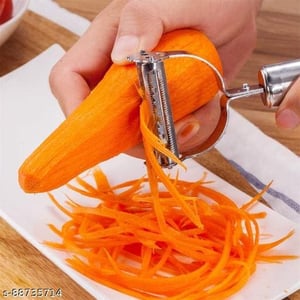 Stainless Steel Julienne Peeler | Sharp Stainless Steel Blade for Quick Thin Vegetable Strips & Garnishes image 3