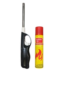Flame Ligher with Gas Cylinder Refill