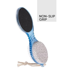VEGA 4 In 1 Foot Pedicure Brush, Pumice Stone, Scrubber & File For Soft Care image 5