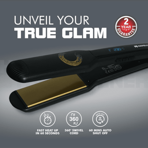Havells HS4122 Hair Straightener with Keratin Wide Plates and Digital Display, 2 Years Gurarantee image 6