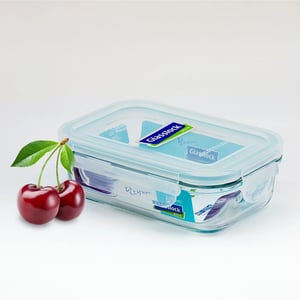 GLASSLOCK CLASSIC AIRTIGHT TEMPERED FOOD CONTAINER - 400 ML, Leak Proof, BPA Free, Microwave & Freezer Safe & Airtight