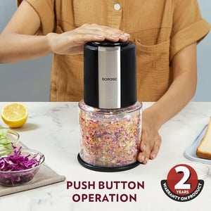 Borosil Chef Delite 300 Watts Electric Chopper, 2 Years Warranty, Ideal for chopping fruits & vegetables image 5