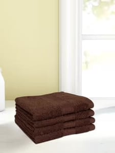 Spaces Colorfas 100% Cotton Face Towels, 4 pcs set, Soft & Highly Absorbent