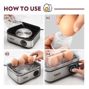 Borosil 8 Slots Egg Boiler, 3 Boiling Temperatures, 1 Year Warranty image 7