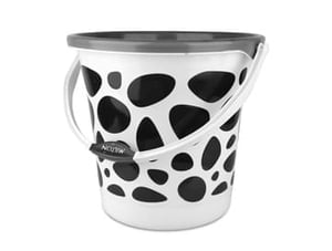 Milton Duplex Bucket, 25 Litres, Stylish & Sturdy Bucket for everyday use - Gray