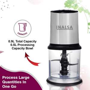 Inalsa Bullet Inox Chopper 450 Watts, 2 years Warranty image 7