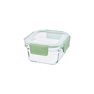GLASSLOCK PURE AIRTIGHT TEMPERED FOOD CONTAINER - SQUARE - 160 ML, Leak Proof, BPA Free, Microwave & Freezer Safe & Airtight
