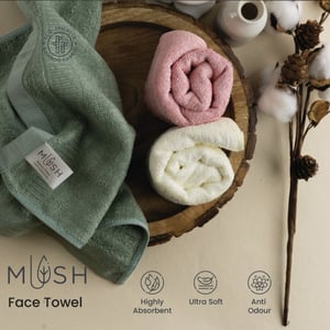 Mush Bamboo Face Towels (Pack of 6 Pcs), Mix Colours image 6