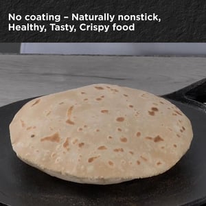 Hawkins Futura 22 cm Cast Iron Tava, Cast Iron Tawa for Roti, Cast Iron Cookware for Kitchen, Black (CIT22) image 5