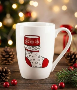 Tatva Christmas Edition Ceramic Mug, 300 ml Mug Ideal for Tea and Coffee – Design-3