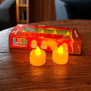 LED Yellow Tea Light Candles (Pack of 10 pcs) image 2