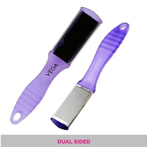 Vega Portable Pedicure File | Removes Dead Hard Skin, Corns & Calluses, Dual Coarse & Smooth Filing Surfaces image 3