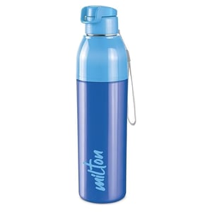 Milton Steel Convoy Insulated Bottle, Inner Steel, Keeps Hot & Cold upto 5 Hours - Blue, 630ml