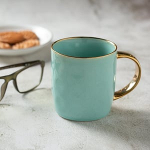 Sapphire Emerald Coffee & Milk Mug, 330 ml, 1 Piece, Elegant with Premium Design - Green