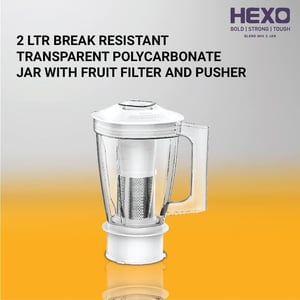 Havells Hexo 1000 Watts Juicer Mixer Grinder (JMG), 3 Jar, Heavy Duty Mixer image 3