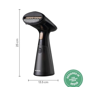 Borosil 1000W Handheld Garment Steamer | Ceramic Coated Soleplate | Dual Steam Modes (Horizontal & Vertical Ironing) | 120ml Detachable Water Tank | Overheat Protection | 2 Year Warranty (GS03) image 4