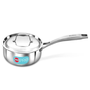 Hawkins Pro Sauce Pan, Triply Sauce Pan with Stainless Steel Handle and Stainless Steel Lid - 1.5 Litres