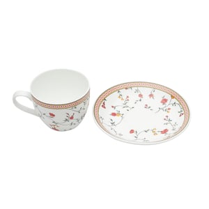 JCPL Gardenia Cream Cup & Saucer Set of 12 (6 Cups + 6 Saucers) GS301 image 2