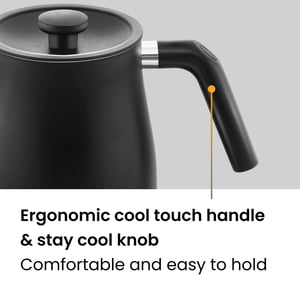 Hawkins Stainless Steel Futura 1.4 Litre Electronic Smart Kettle with Micro-Chip, Electric Hot Water Kettle for Tea, Coffee, Soup, Gargling, Black (FKTA1), 1200 Watts image 8