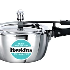 Hawkins Tri-Ply Stainless Steel 1.5 Liters Pressure Cooker (HSST15), Ideal for Small Families