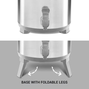 Milton Thermosteel Stellar Insulated Jug 10L | PU Insulated Keeps Beverages Hot & Cold for Hours, Leak Proof Stainless Steel | 1 Year Warranty image 4