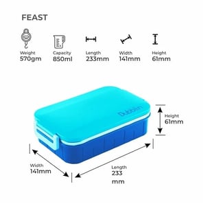 Dubblin Feast Lunch Box, Lightweight & Compact, Keeps Food Fresh, Ideal for School & Office image 10