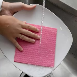 UNIQUE Reusable Washable Absorbent Cellulose Sponge wipes (Pack of 5) image 4