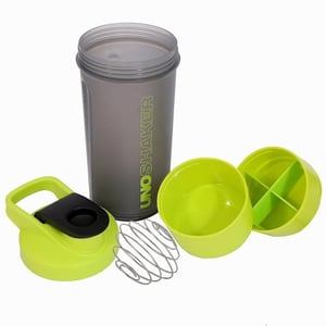 Jaypee Plus Plastic Uno Shaker with 2 storage compartment and wire blending ball image 3