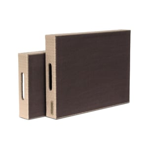 Three Sixty Multipurpose Trays – Set of 2 (1 Large, 1 Medium), Premium Faux Leather Finish image 5