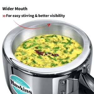 Hawkins Tri-Ply Stainless Steel 2.5 Liters Pressure Cooker (HSST25), Ideal for 2-3 People image 3