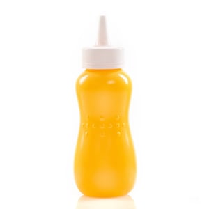 Gluman Sauce Bottle 390, Twist Open & Close Lid Squeeze Bottle, Ideal for Ketchup, Mayo & Home-made Sauces - Yellow, Buy any 1