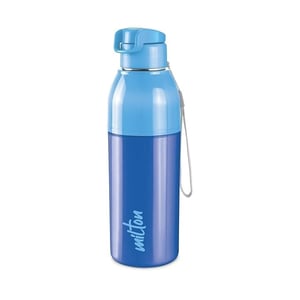 Milton Steel Convoy Insulated Bottle, Inner Steel, Keeps Hot & Cold upto 5 Hours - Blue, 520ml
