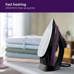 Philips Steam Iron with SteamGlide Plus Soleplate 2400 Watts - DST5030/80, 2 years warranty