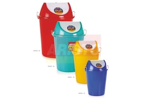 Aristo Dust Bin with Swing Lid, Durable & Compact Waste Bin for Home, Office & Kitchen, Easy-Close Hygienic Design