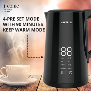 Havells Iconic Digi Electric Kettle, 1.8 Litres, 2 years warranty image 5