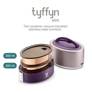 Vaya Tyffyn Insulated Lunch Box, 2 Containers, 600 ml | VacuTherm Keeps Food Hot/Cold 5-6 Hrs, Leak-Resistant Stainless Steel image 12