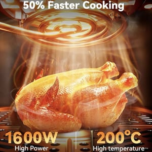 Inalsa Gourmia Air Fryer, 5.5 Litres, 1600 watts, 1 year warranty image 6