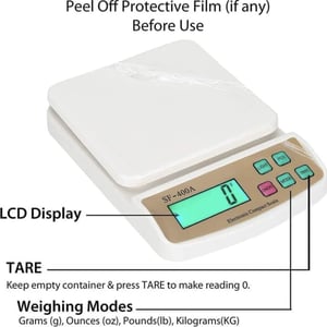 Kitchen Weighing Scale, SF-400 A, Range: 10 gms - 10 kgs image 4